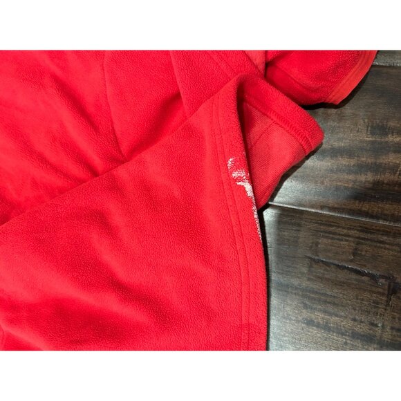 Under Armour Mens Red & Black Fleece Pullover Quarter-Zip Jacket XL - Picture 7 of 9